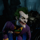 Many of the best parts of Arkham VR are the unlockable character models and bonus bits of lore. Here, you’re seeing a lifesize version of the Joker as rendered by the in-game Bat-computer. I unlocked him by solving bonus Riddler puzzles. As he animated in front of me, the computer ran down a darkly funny list of the Joker’s many crimes.